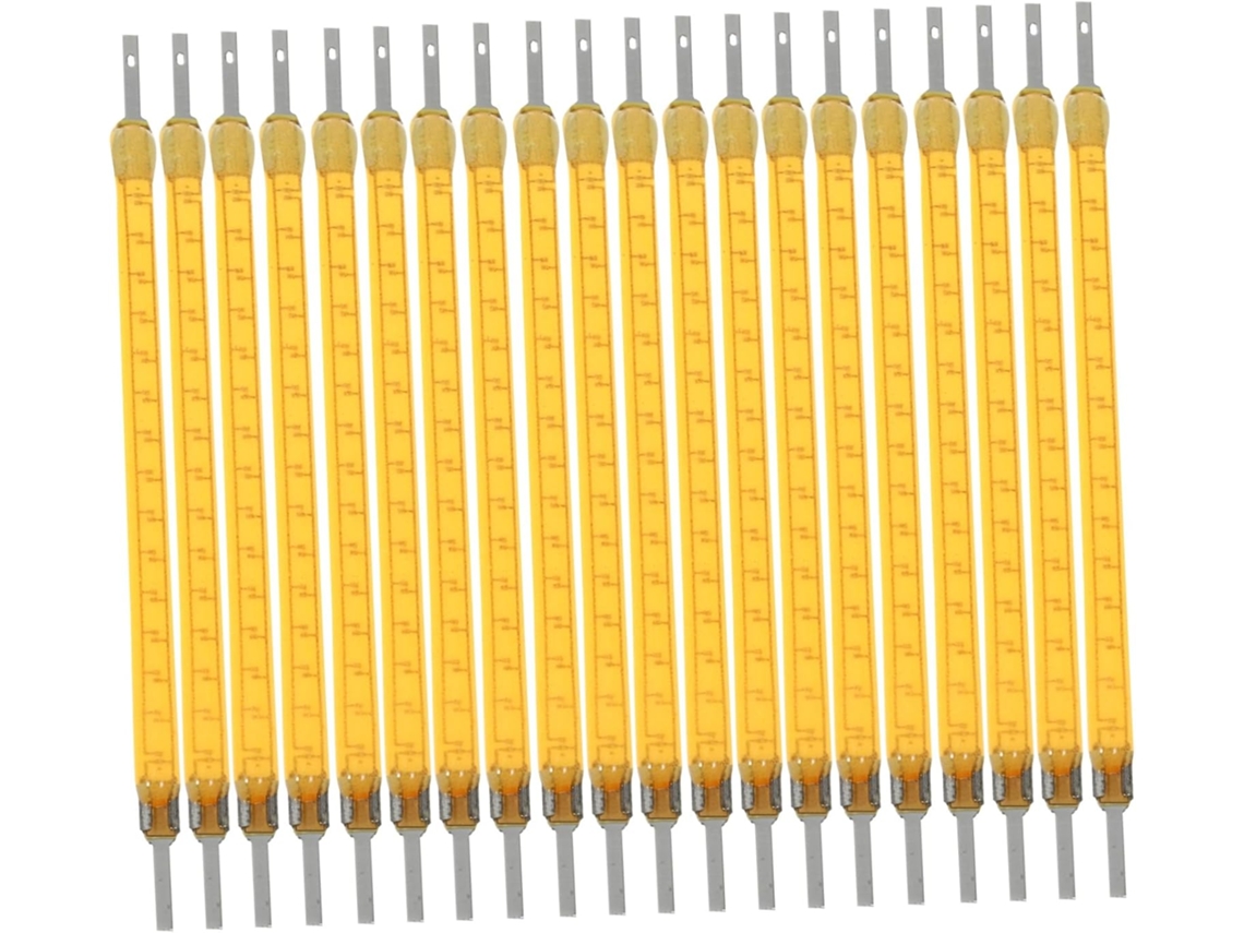 Paquete De 20 Filamentos Led Amarillos Para Luminarias, 3 V 40 Mm 100 Ma, Ambiente Confortable