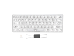 Teclado Mecánico Rgb Transparente Con Interruptores Intercambiables En Caliente Y 3 Modos: Bluetooth, 2.4g Y Con Cable Para Windows E Ios.