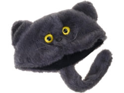 Gorro de punto suave y mullido con orejas de gato. Un acogedor accesorio de invierno. SFUSHOS