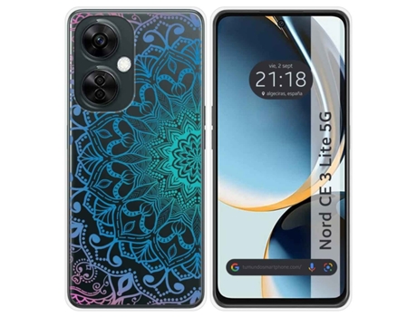 Funda Silicona Transparente para Oneplus Nord CE 3 Lite 5G diseño Mandala Dibujos
