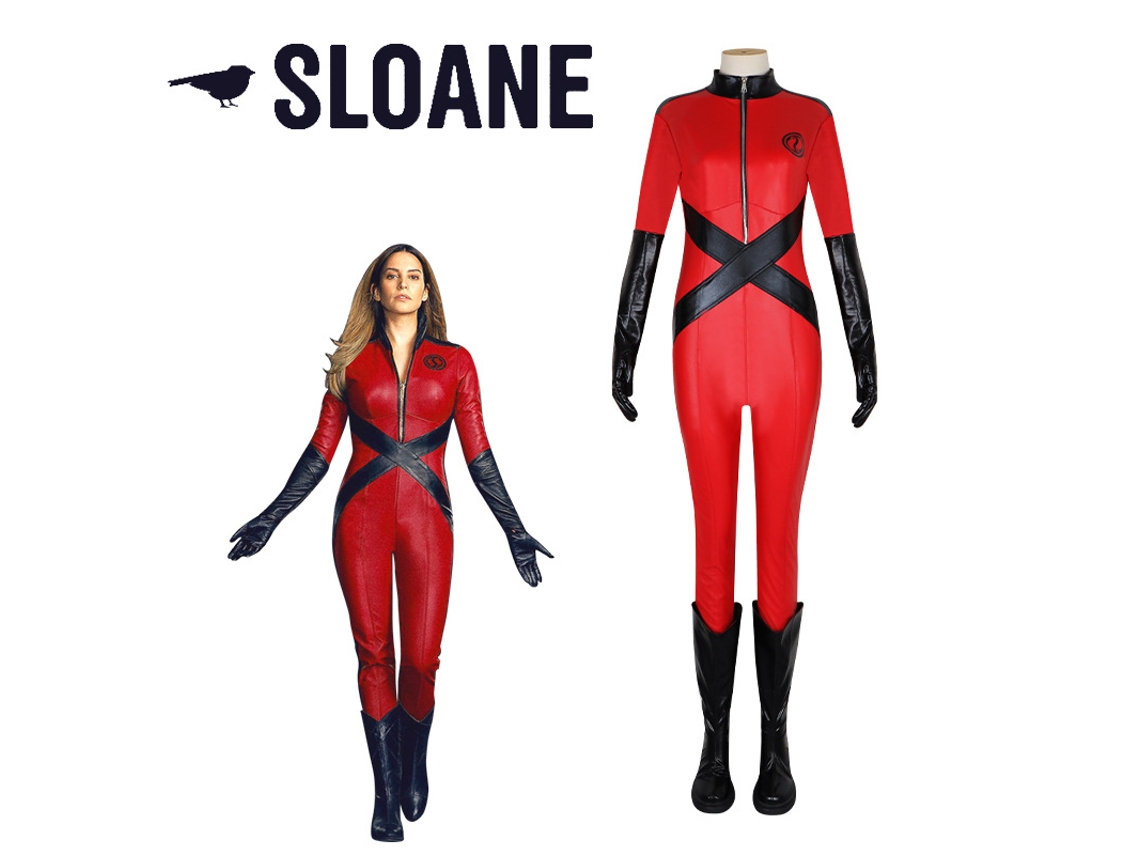 Sparrow Academy No. 5 Sloan Cosplay Umbrella Academy Medias Traje de combate Conjunto completo M