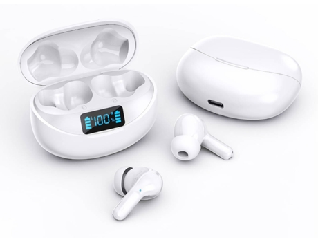 Auriculares CHRONUS I17107 (In Ear - Micrófono - Noise Canceling - Blanco)
