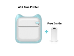 Mini Impresora Térmica 1000mah Para Iphone/android -azul Gertiz