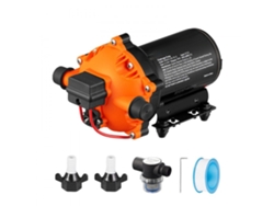 Bomba de agua de 12 V con diafragma autocebante, 70 PSI y 5,5 GPM para automóvil, barco y riego, silenciosa y segura.
