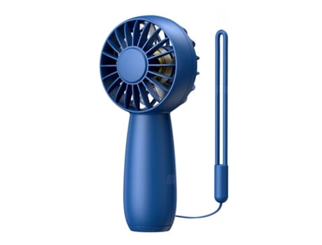Ventilador de mano, turbo de alta potencia, motor sin escobillas, batería de larga duración, azul BISBISOUS
