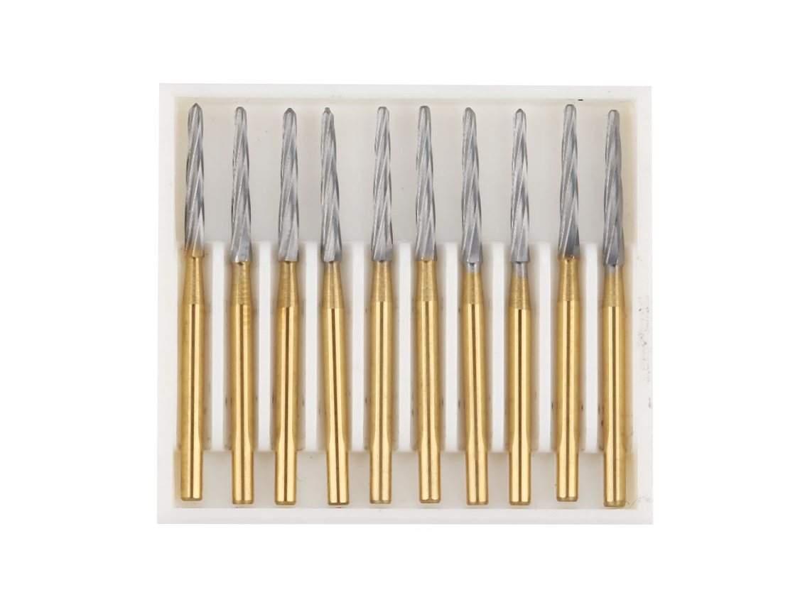 10 Fresas Dentales De Carburo De Tungsteno De Alta Velocidad Para Pulido Dental (28 Mm)