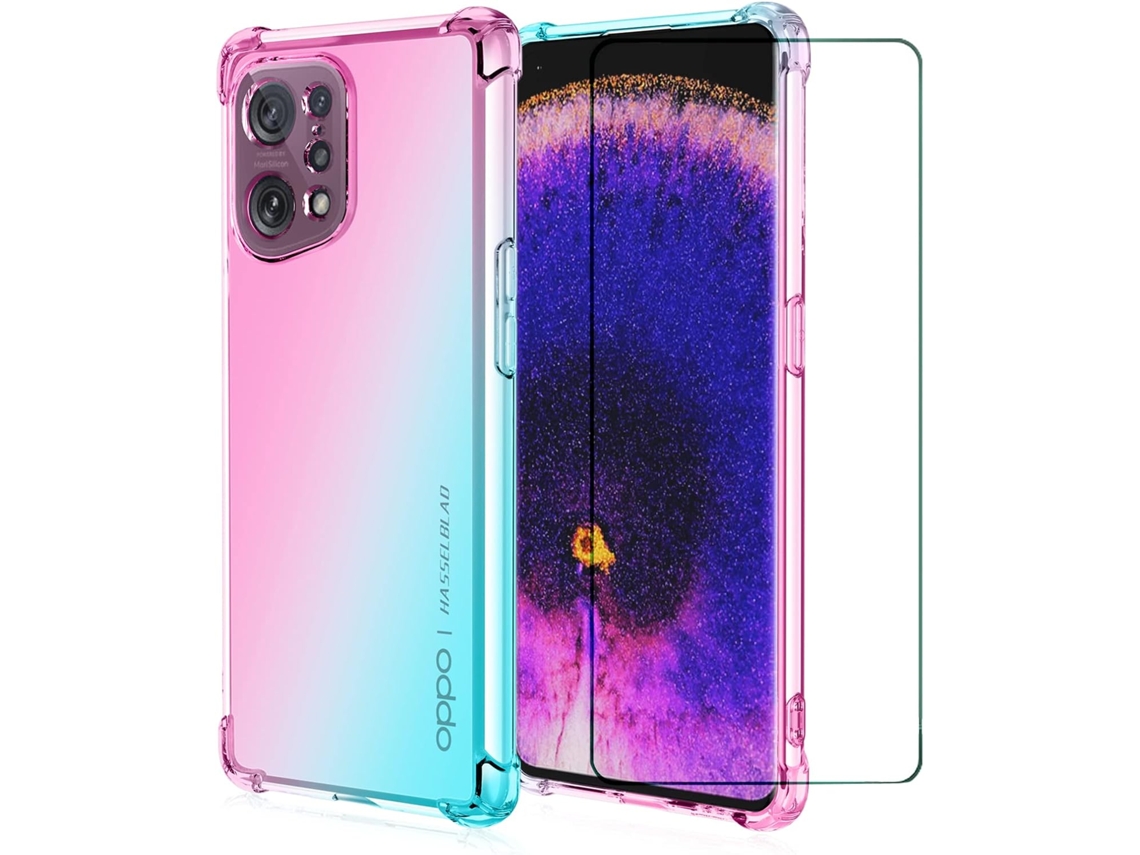 Protector de Pantalla Bling para Oppo Find X5 HONGWE. Silicona Transparente