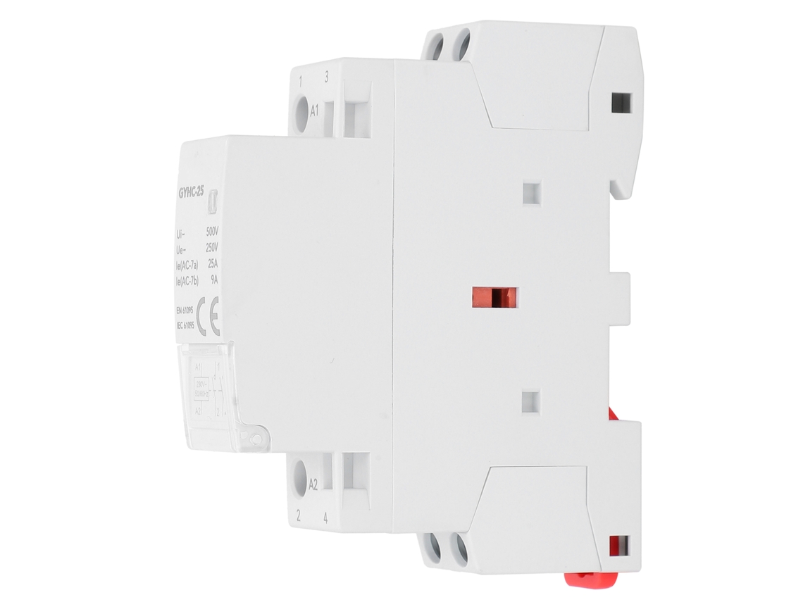 Contactor Modular Gyhc-25 2no 2p 25a 50hz Componente Electrónico Portátil De Plástico