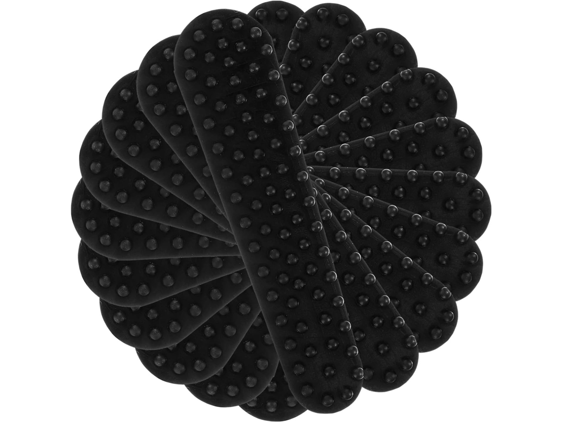 100 Tiras Antideslizantes Silicona Negra Accesorios Prácticos Hogar Tienda