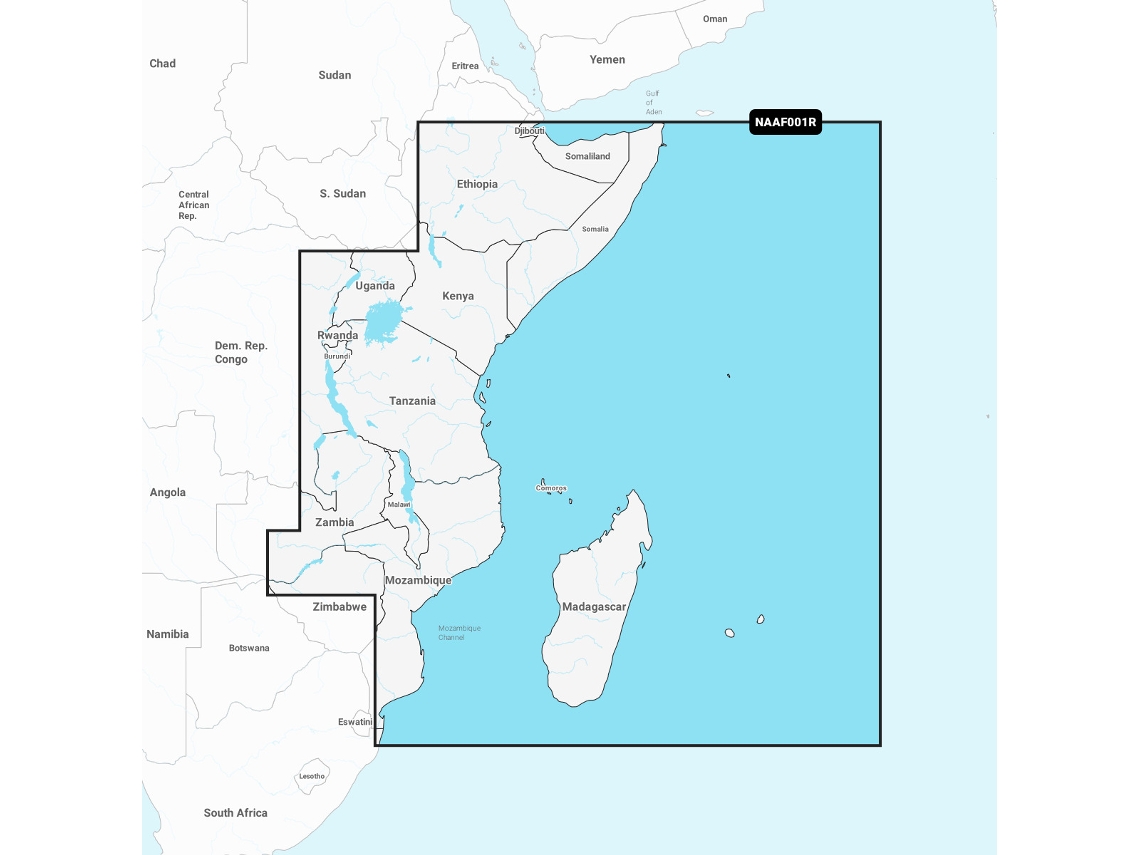 Mapa de navegación + sd regular - áfrica oriental - madagascar - reunión NAVIONICS