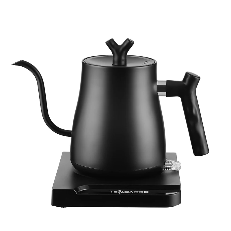 Hervidor Eléctrico (negro) De 1,0 L, Estilo Cuello De Cisne, Revestimiento Interior De Acero Inoxidable 304, 220 V
