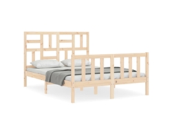 Maison Exclusive - Estructura De Cama Sin Colchón Madera De Pino Blanca 140x200 Cm