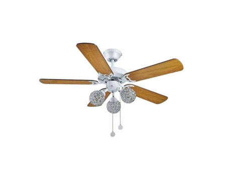 Ventilador AC Ruby madera tulipas decorativas 110cm funcion inversa Akunadecor SULION