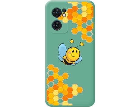 Carcasa para Oppo Find X5 Lite 5G TUMUNDOSMARTPHONE Silicona Líquida Dibujos Verde