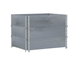 Jardinera VIDAXL Gris Pine Wood (80x60 cm)