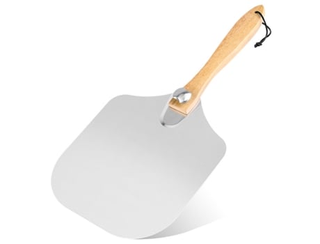 Masa para pizza acero inoxidable-mango de madera de acacia-también se usa para pan-masa para pizza-apta para lavavajillas ZMDECQNA