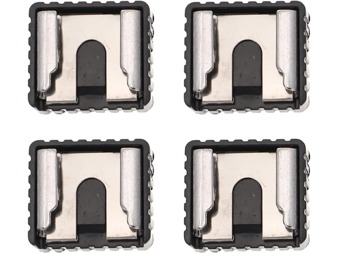 Adaptador de montaje para flash Jortmrd, 4 piezas, negro