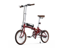 Bicicleta Eléctrica Plegable Onespot Ot02 - Motor 250w - Batería 36v 5.2ah - 25km/h - Autonomía 25km - Freno Tipo V - Neumáticos 16 Pulgadas - Rojo