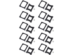 Sourcingmap Paquete de 10 soportes de plástico para ventilador de CPU, Socket 478, Negro SFUSHOS