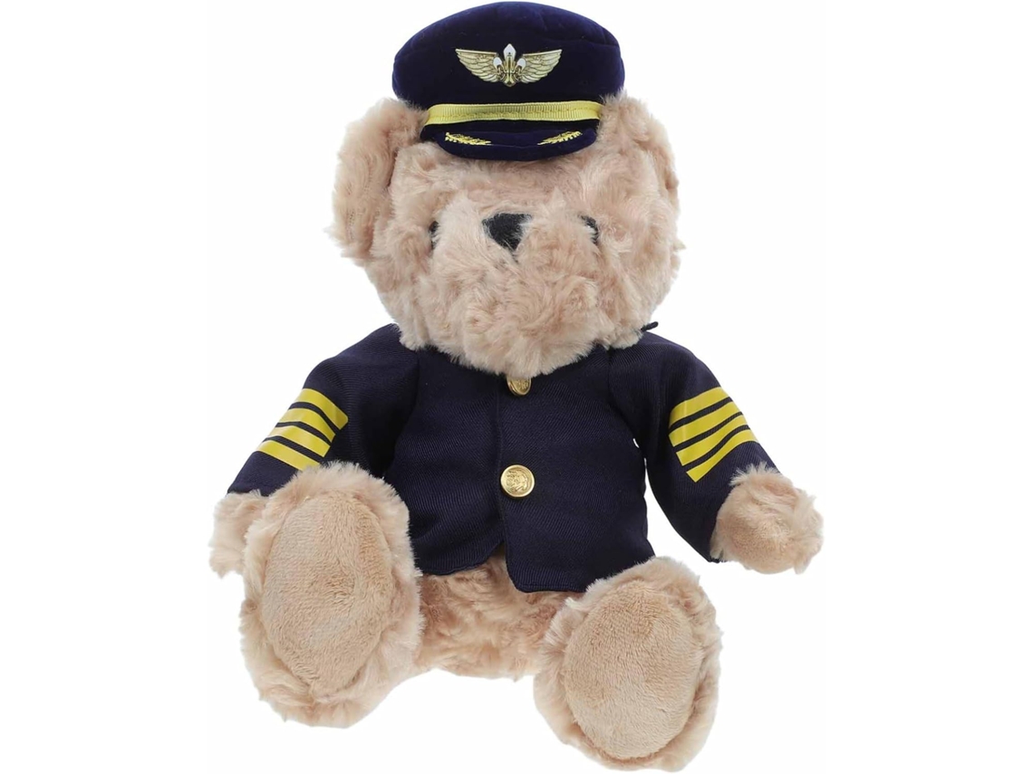 Oso de peluche piloto suave de 22 cm para niños, juguete de animal, regalo para baby shower, original.