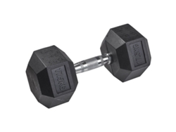 Mancuerna de goma hexagonal TANGA SPORTS