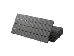 Baldosas Para Exterior Ecd Germany Wpc Antracita 60x30cm 6 Piezas Para 1m² Sistema Click