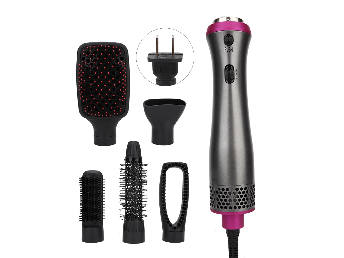 Herramienta Multifuncional Para Secar Y Peinar El Cabello: Secador De Aire Caliente Con Peine Para Alisar Y Rizar.