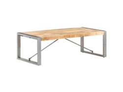 Mesa de Centro Apoyo 120X60X40 Cm Madera de Mango Áspera
