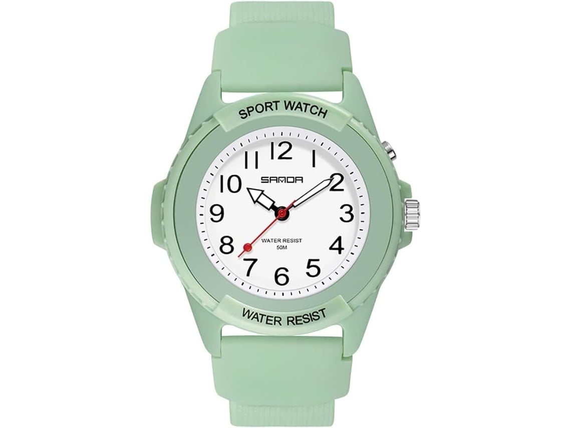 Relojes Deportivos Con Pulsera De Resina Reloj De Pulso Eléctrico Impermeable Rosayuysan