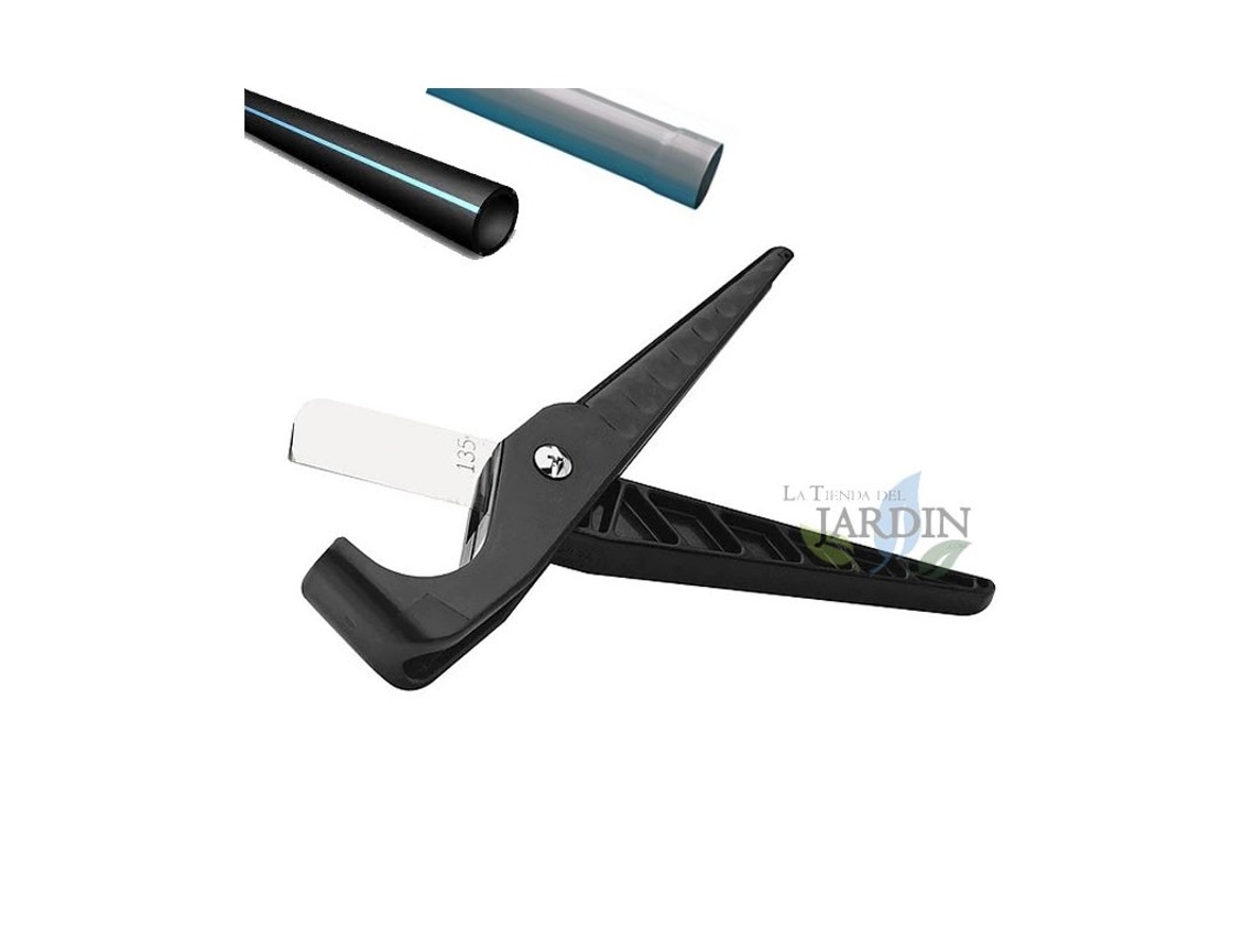 Tijera Cortatubos 0 A 32 Mm Polietileno Y Pvc Ideal Para Corte Preciso De Tuberías De Riego Y Fontanería