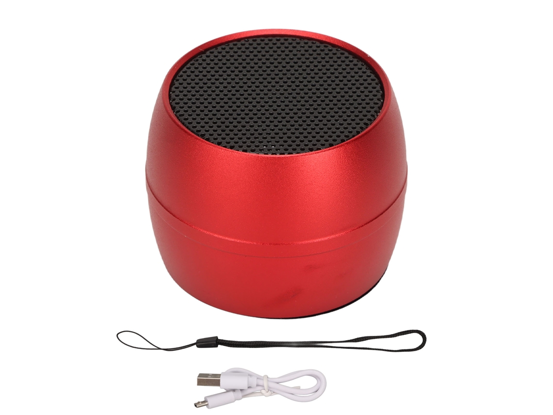 Mini Altavoz Bluetooth Ip67 Resistente Al Agua, Carga Usb, Con Micrófono, Inalámbrico Portátil, Rojo.