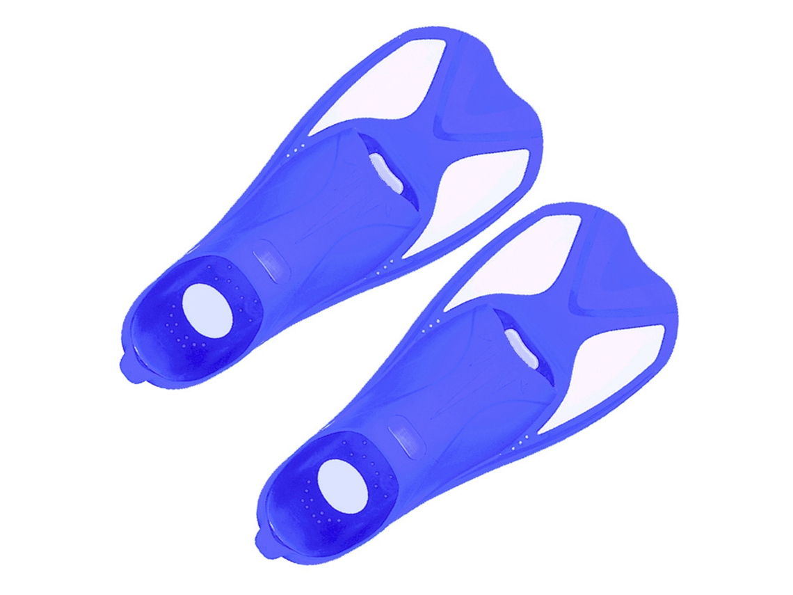 Aletas de entrenamiento para niños Talla XXS 32 33 Azul Blanco