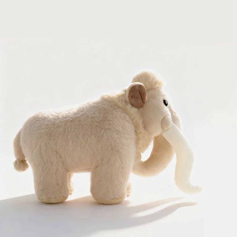 Peluche De Mamut (amarillo Claro, 27 Cm), Peluche De Mamut De Pelo Largo