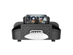 Organizador De Caja De Almacenamiento Para Asiento Trasero De Coche De Cuero Pu Negro
