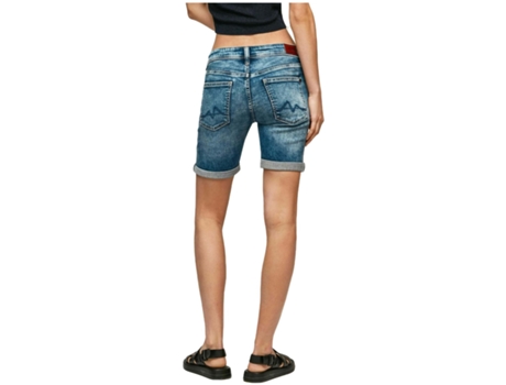 Pantalones Cortos de Mujer PEPE JEANS Poppy Azul (W27)