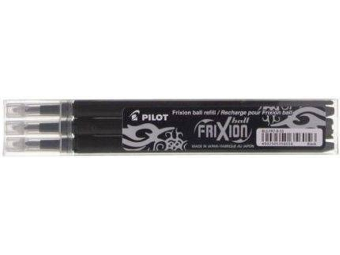 Pack de 3 Recambios Para Bolígrafos PILOT Borrable Frixion B Negro