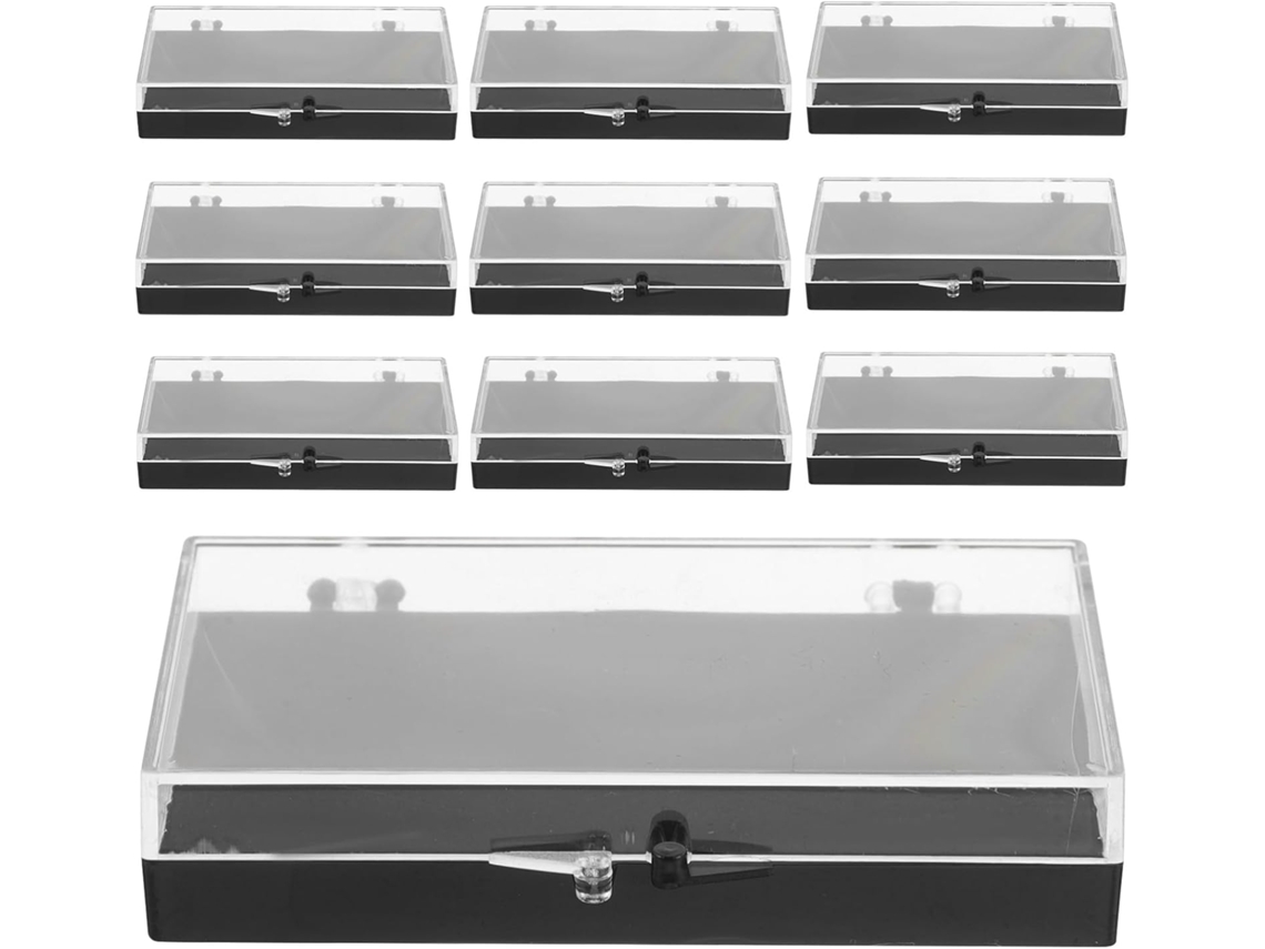 Plástico Transparente 10 Piezas Organizador Alfileres Joyas Medallas Almacenamiento Multifuncional Insignias