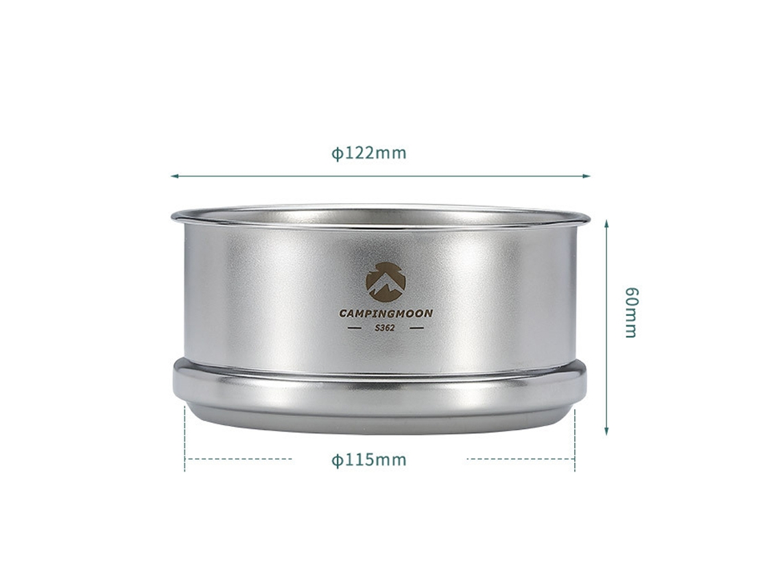 Una Vaporera Portátil De Acero Inoxidable Para Acampar Y Hacer Picnics, Compatible Con Los Recipientes Sierra Para Cocinar Albóndigas.