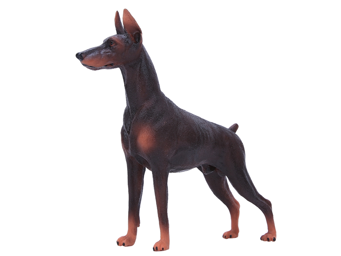 Modelo De Perro Simulacro Figura Animal Juguete Educativo Para Niños Regalo Ornamentos Casa Marrón