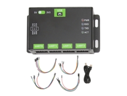 Adaptador Usb A 4ch Ttl Uart Con Carcasa De Aleación De Aluminio, Convertidor De Comunicación Serial Industrial