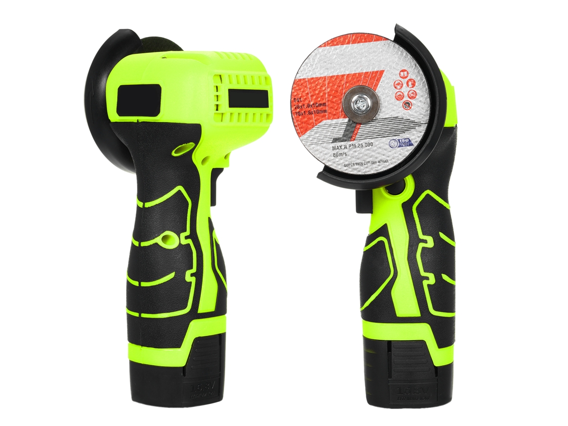 Amoladora Angular Inalámbrica De 7000 Rpm, 16,8 V, 2000 Mah Para Cortar Y Pulir Metal, Azulejos Y Madera.