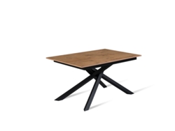 Pulse - Mesa extensible (140/190 x 90 cm) en Melamina Negro STONES