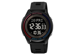 Reloj Digital Unisex Skmei 2348, Resistente Al Agua Hasta 50 M, Retroiluminación, Alarma, Hora Mundial.