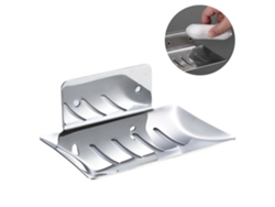 Jabonera Adhesiva, Sin Orificio, Acero Inoxidable, Para Baño y Cocina RNEMITERY