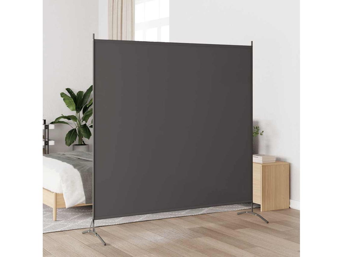 Biombo Divisor | Biombo Separador | Separador De Ambientes De 1 Panel Gris Antracita 175x180 Cm