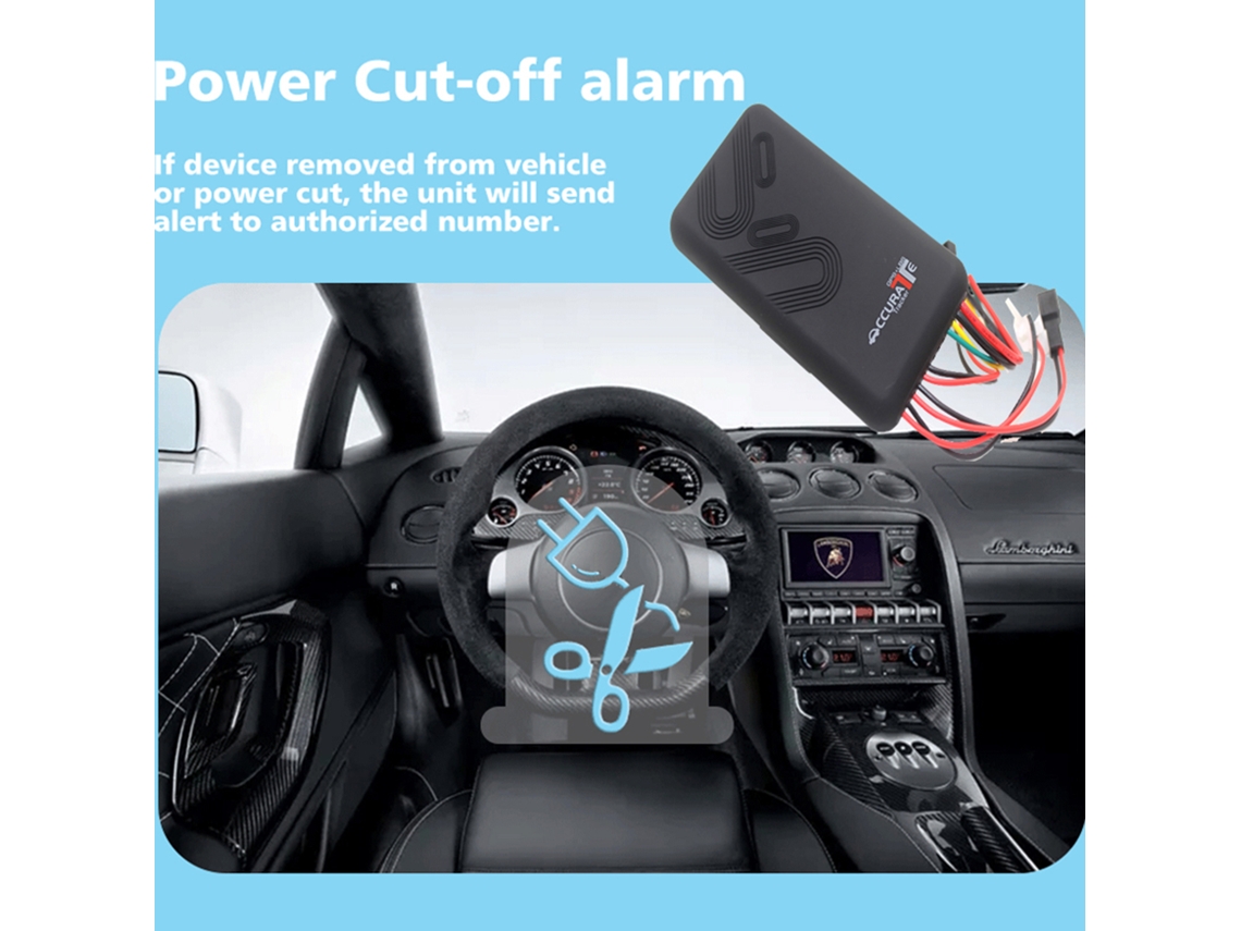 Localizador GPS antirrobo en tiempo real con sistema de alarma para coche