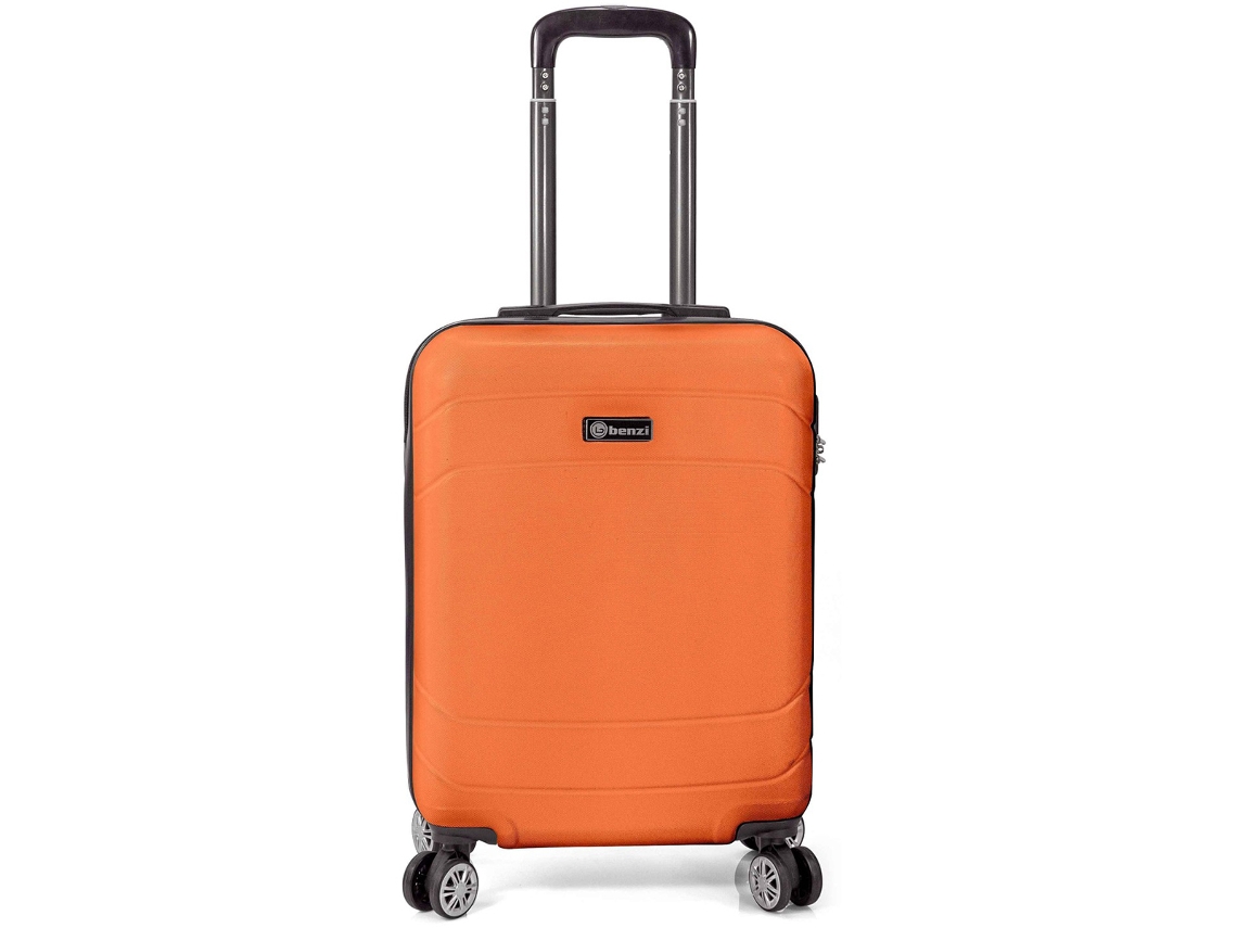 Maleta de cabina Benzi Bz5784na-50, 50 cm, expandible, ABS, ligera, 40 litros, 4 ruedas dobles, cerradura de combinación, color naranja