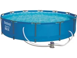 Piscina Tubular BESTWAY Steel Pro (6473l - 366mx76cm)