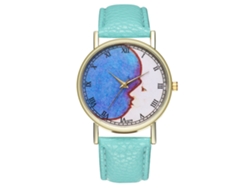 Elegante Reloj De Pulsera Unisex De Cuarzo, Regalo Informal De Moda, Color Verde Menta.