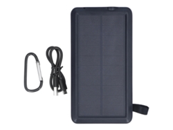 Rebe-batería Solar Led 30000mah Cargador Portátil Con 4 Cables Para Escalada Y Montañismo Negro